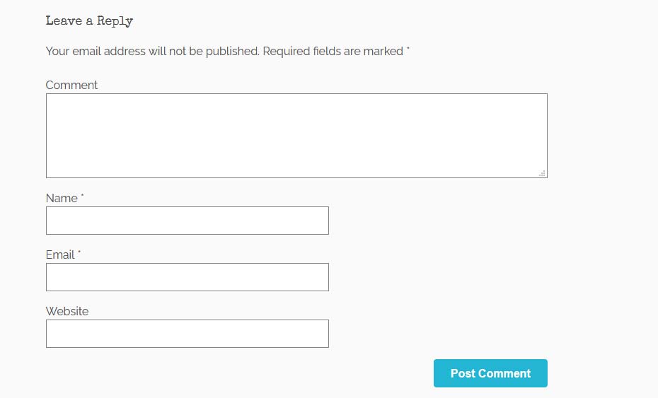 Wordpress comment fields with hidden honeypot values